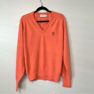 Vintage Golf Embroidered V-Neck Pullover Sweater